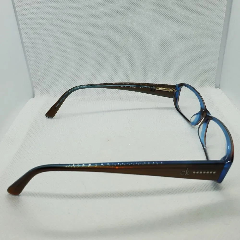 Calvin Klein Brown & Blue Prescription Glasses Frames